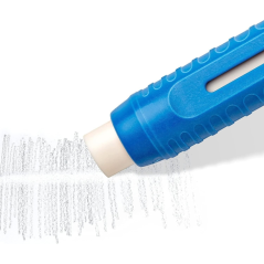 marqueur bleu pointe blanche tableau