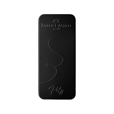 Stylo bille et plume Faber-Castell Poly Pen - Noir - Pointe B