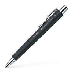 ✅ Stylo bille et stylo plume Faber-Castell Poly Pen avec pointe B - Clip métal - Noir couleur Noir en stock
