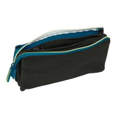 Trousse Safta Munich Land - 3 compartiments zippés - Poche intérieure - 0,6 L - 220 x 30 x 120 mm - Bleu foncé