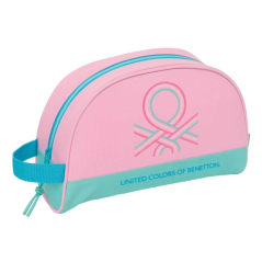 Trousse de toilette Safta Benetton Dolce 5L - Fermeture éclair - Poignée latérale - Compatible trolley - Poche intérieure - 280