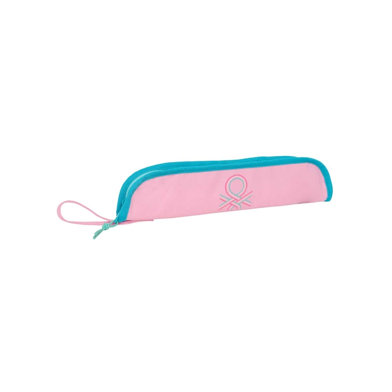 Étui pour flûte Safta Benetton Dolce - Intérieur rembourré - Porte-baguettes - Poignée latérale - Bord renforcé - 0,6 L - 370 x