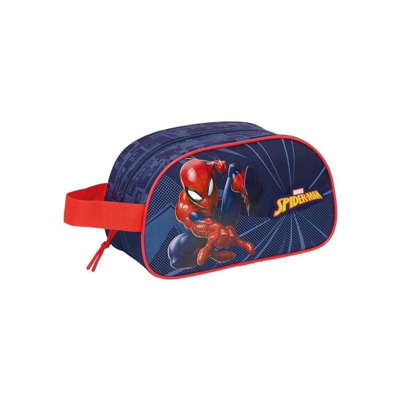 Trousse de toilette Safta Spider-Man 5L - Fermeture éclair - Poignée latérale - Compatible avec les valises à roulettes - 260 x
