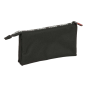Trousse Safta FC Barcelone - 3 compartiments zippés - Poche intérieure - 0,6 L - 220 x 30 x 120 mm - Noire