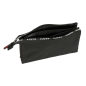 Trousse Safta FC Barcelone - 3 compartiments zippés - Poche intérieure - 0,6 L - 220 x 30 x 120 mm - Noire