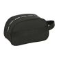 Trousse de toilette Safta FC Barcelone 5L - Fermeture éclair - Poignée latérale - Compatible trolley - 260 x 120 x 150 mm - Noir