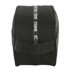 Trousse de toilette Safta FC Barcelone 5L - Fermeture éclair - Poignée latérale - Compatible trolley - 260 x 120 x 150 mm - Noir