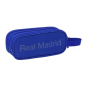 Trousse Safta Real Madrid - 3 compartiments zippés - Poignée latérale - 1,25 L - 210 x 70 x 85 mm - Bleue