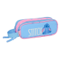 Trousse Safta Stitch Bright - Fermeture éclair - Poignée latérale - 1 L - 210 x 60 x 80 mm - Bleue