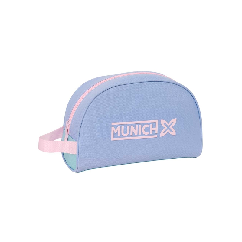 Trousse de toilette Safta Munich Mellow 5L - Fermeture éclair - Poignée latérale - Compatible trolley - Poche intérieure - 280