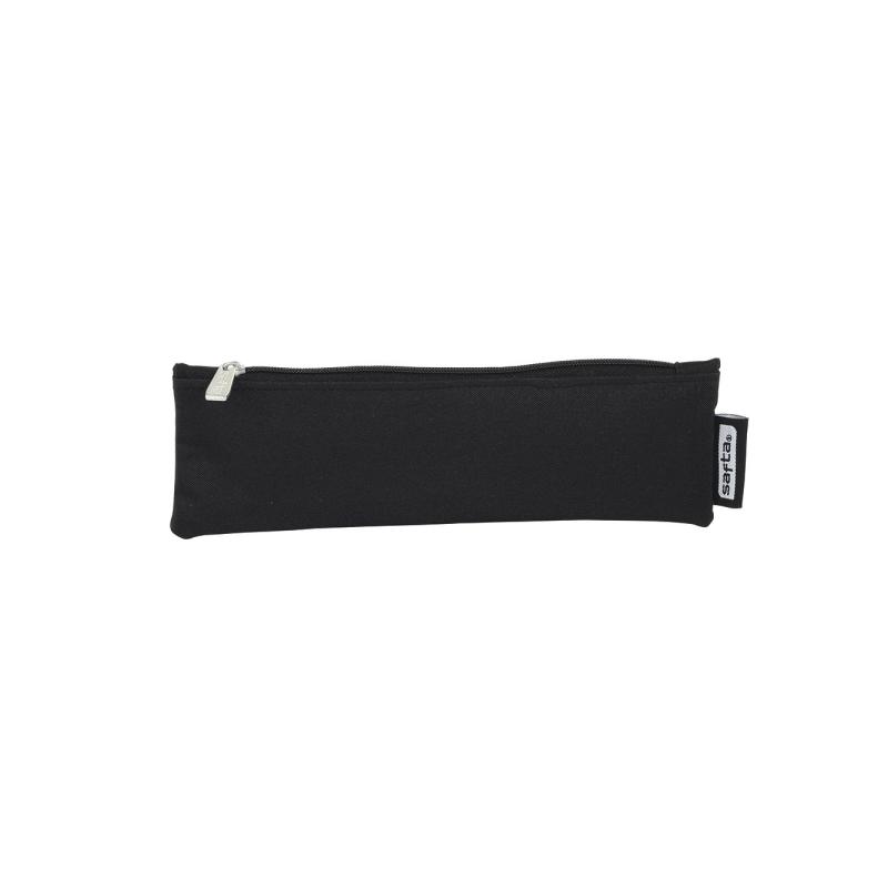 Trousse Safta - Fermeture éclair - 200 x 60 mm - Noire