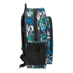 Sac à dos Safta Graffiti Go - Compatible avec les trolleys - Poches latérales - Double fermeture éclair - Bretelles rembourrées