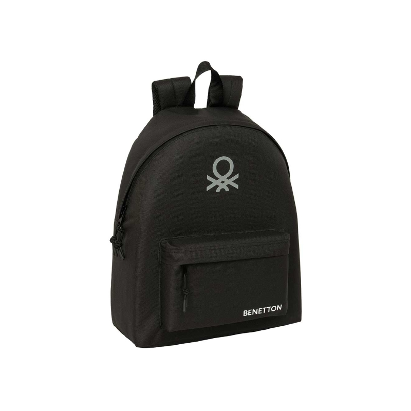 Sac à dos Safta Benetton Basics - Poche avant - Bretelles rembourrées - Dos ergonomique - Double fermeture éclair - Poignée