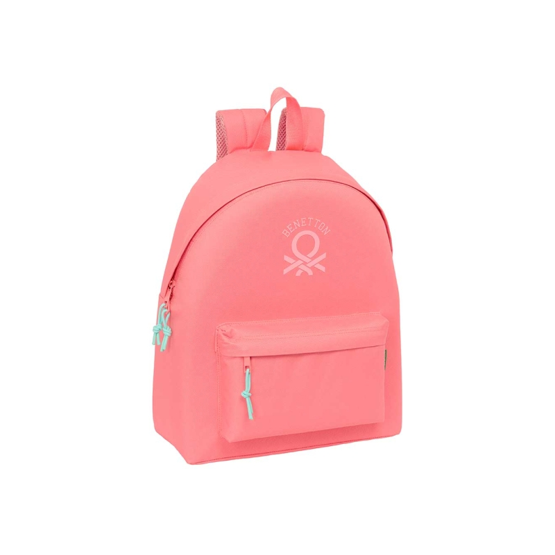 Sac à dos Safta Benetton Basics - Poche avant - Bretelles rembourrées - Dos ergonomique - Double fermeture éclair - Poignée