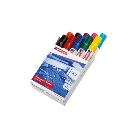 boîte marqueurs permanents Edding couleurs