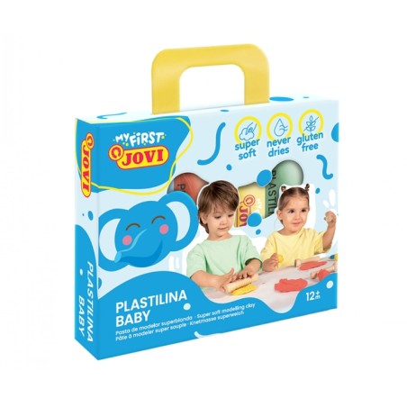 ✅ Coffret de 4 tablettes de pâte à modeler Jovi My First Plasticine 38 gr - Super Soft - Stimule la créativit en stock
