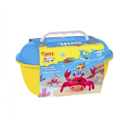 ✅ Coffret Splash Jovi Play & Fun avec 24 barres de pâte à modeler de 15 g + modeleurs + découpes - Sans glute en stock