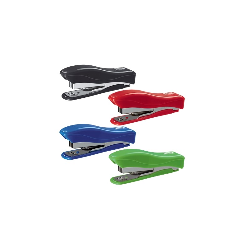 LOT de 10 Agrafeuse recyclée Petrus 200 Liliput + 1 boîte de 1 000 agrafes 23/6 - Jusqu'à 12 feuilles - Agrafes 23/6