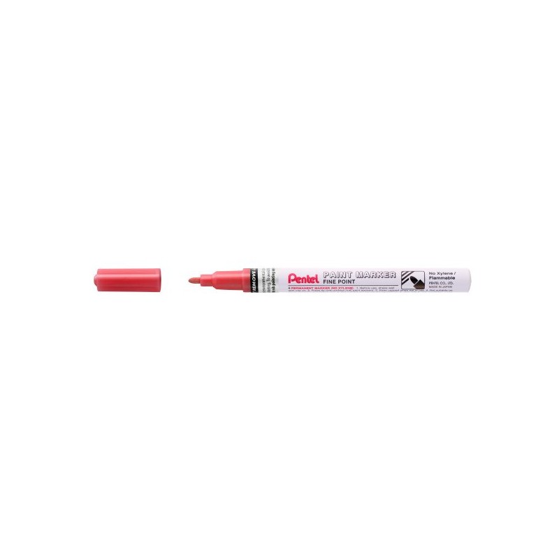 Marqueur peinture rouge pointe fine 2,9 mm Pentel x12