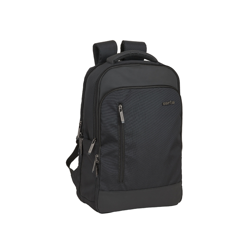 Sac à dos Safta Business pour ordinateurs portables jusqu'à 15,6 pouces - Intérieur rembourré - Port USB - Porte-bouteille