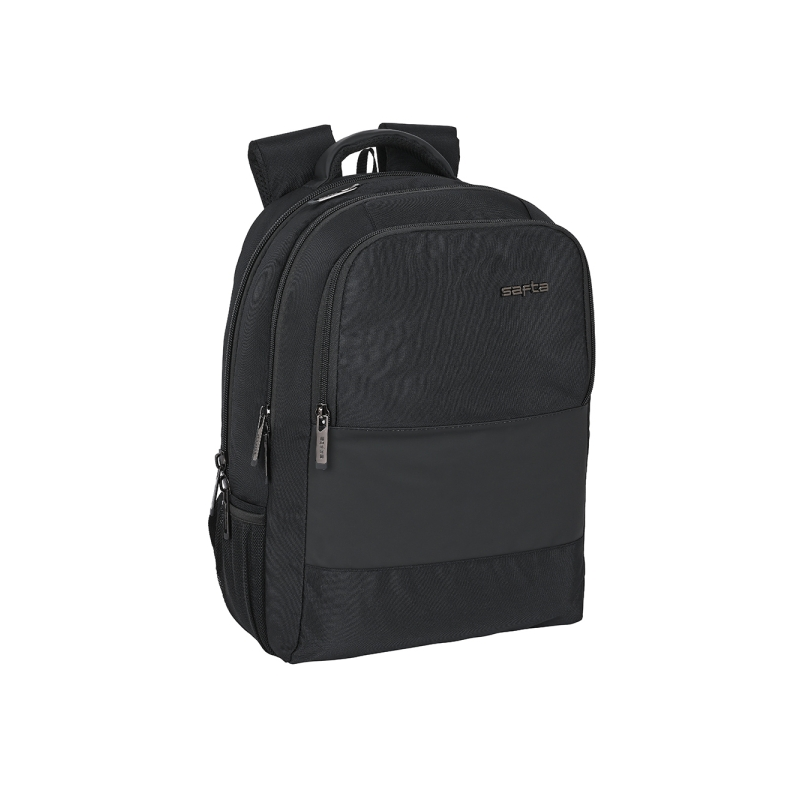 Sac à dos Safta Business pour ordinateurs portables jusqu'à 15,6 pouces - Port USB - Porte-bouteille - Panneau dorsal rembourré