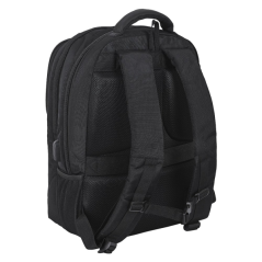 Sac à dos Safta Business pour ordinateurs portables jusqu'à 15,6 pouces - Port USB - Porte-bouteille - Panneau dorsal rembourré