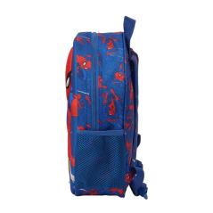 Sac à dos Safta Spider-Man 3D - Lumières LED - Porte-bouteille - Bretelles rembourrées - Poignée supérieure - 8,64 L - 270 x