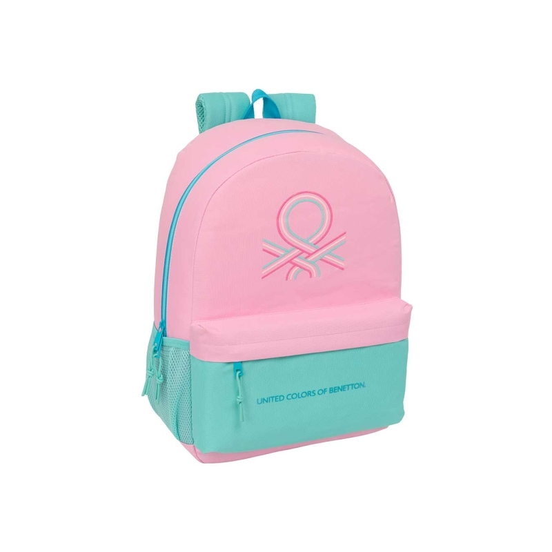 Sac à dos Safta Benetton Dolce compatible avec un trolley - Poches latérales - Double fermeture éclair - Rembourrage