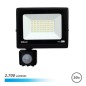 Projecteur LED Elbat Slim Series 30W avec détecteur de mouvement - 2700 lumens - Lumière froide 6500K - IP44