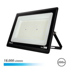 ✅ Projecteur LED Elbat Série Super Slim 200W - 18000 Lumens - Lumière froide 6500K - IP65 Pour une utilisation en stock