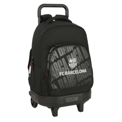 Sac à dos Safta FC Barcelone avec trolley amovible - Poche avant - Porte-bouteille - Double poignée télescopique - Bretelles