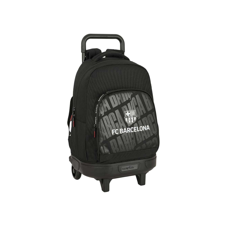 Sac à dos Safta FC Barcelone avec trolley amovible - Poche avant - Porte-bouteille - Double poignée télescopique - Bretelles