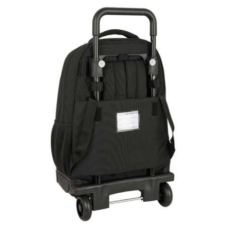 Sac à dos Safta FC Barcelone avec trolley amovible - Poche avant - Porte-bouteille - Double poignée télescopique - Bretelles