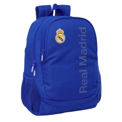 Sac à dos Safta Real Madrid adaptable à une valise à roulettes - Porte-bouteille - Deux grands compartiments - Double fermeture