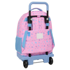 Sac à dos Safta Stitch Bright avec trolley amovible - Poche avant - Porte-bouteille - Bretelles rembourrées - Poignée