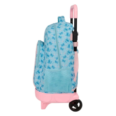 Sac à dos Safta Stitch Ohana avec trolley amovible - Poche avant - Porte-bouteille - Double poignée télescopique - Bretelles
