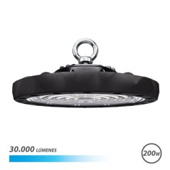✅ Plafonnier LED UFO Elbat - Puissance : 200W - Lumens : 30000 - Lumière froide : 6500K - AC 100-240V - Diamèt en stock