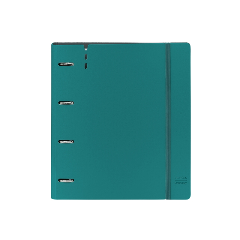 Classeur à anneaux Safta 35 mm - Résistant - Recharge de 100 feuilles - Grille 5 x 5 mm - Fermeture élastique - Emplacement