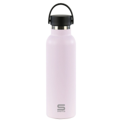Bouteille isotherme Safta 600 ml - Acier inoxydable - Poignée supérieure - Violet
