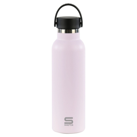 Bouteille isotherme Safta 600 ml - Acier inoxydable - Poignée supérieure - Violet