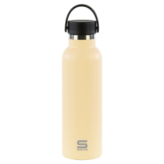 Bouteille isotherme Safta 600 ml - Acier inoxydable - Poignée supérieure - Couleur sable