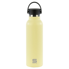 Bouteille isotherme Safta 600 ml - Acier inoxydable - Poignée supérieure - Jaune