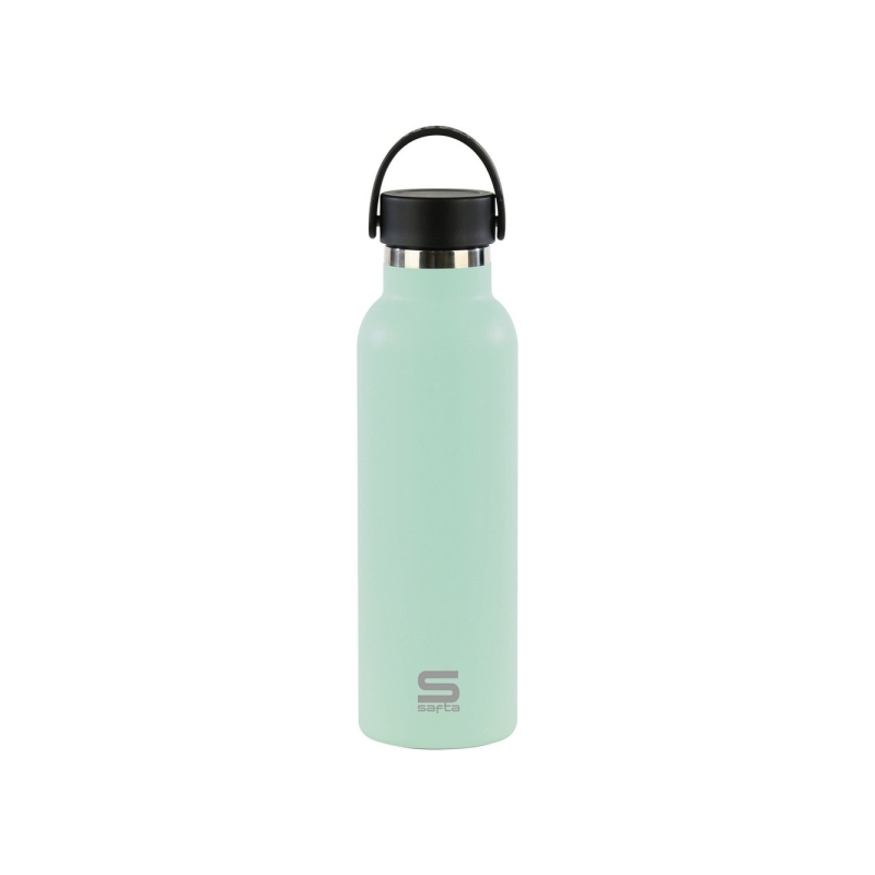 Bouteille isotherme Safta 600 ml - Acier inoxydable - Poignée supérieure - Couleur menthe Bouteille isotherme Safta 600 ml - Acier inoxydable - Poignée supérieure - Couleur menthe