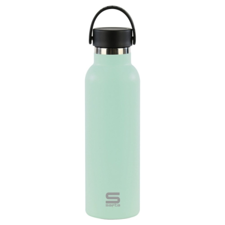 Bouteille isotherme Safta 600 ml - Acier inoxydable - Poignée supérieure - Couleur menthe