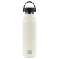 Bouteille isotherme Safta 600 ml - Acier inoxydable - Poignée supérieure - Blanche