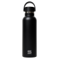 Bouteille isotherme Safta 600 ml - Acier inoxydable - Base antidérapante en silicone - Poignée supérieure - Noire