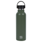 Bouteille isotherme Safta 600 ml - Acier inoxydable - Base antidérapante en silicone - Poignée supérieure - Verte
