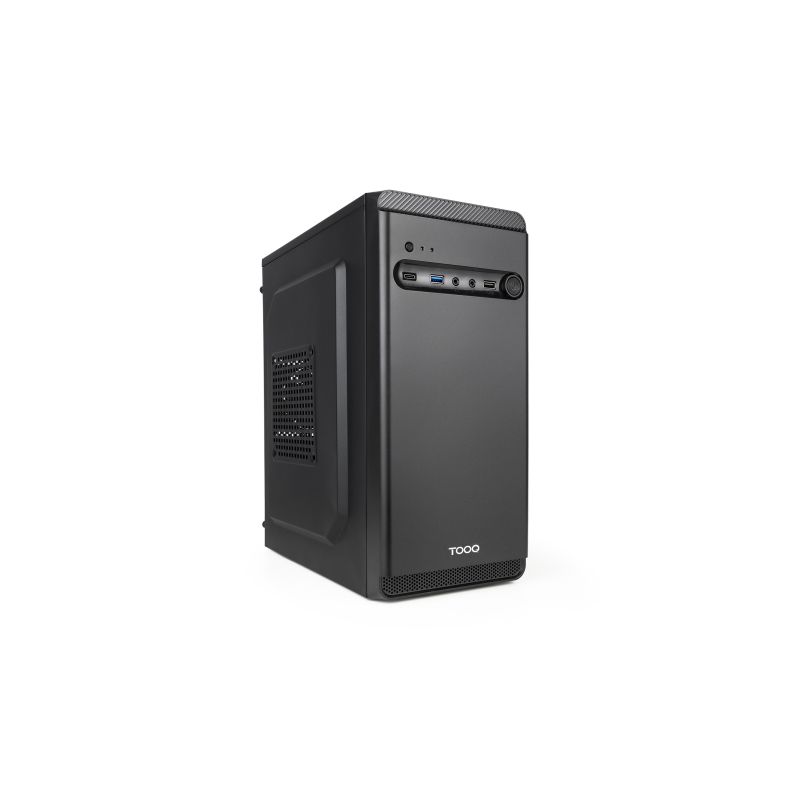Boîtier tour Tooq Dodeka Ultra MicroATX - Compatible disques 3,5" et 2,5" - Ports USB-A 2.0, USB-A 3.0, USB-C et audio