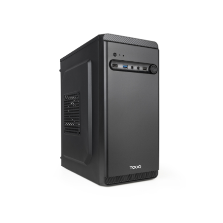 Boîtier tour Tooq Dodeka Ultra MicroATX - Compatible disques 3,5" et 2,5" - Ports USB-A 2.0, USB-A 3.0, USB-C et audio