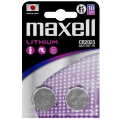 ✅ Lot de 2 piles bouton au lithium CR2025 3 V de Maxell couleur Plusieurs couleurs en stock